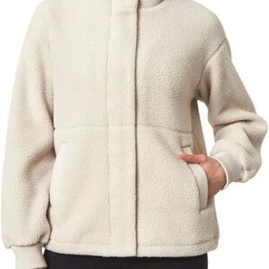 Kirkland Signature Cream Sherpa Zip Jacket